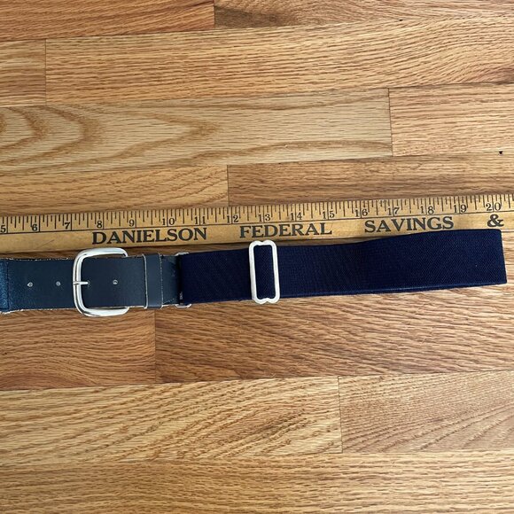 Navy Blue Adjustable Waist Baseball Belt Youth Kids - Picture 8 of 10